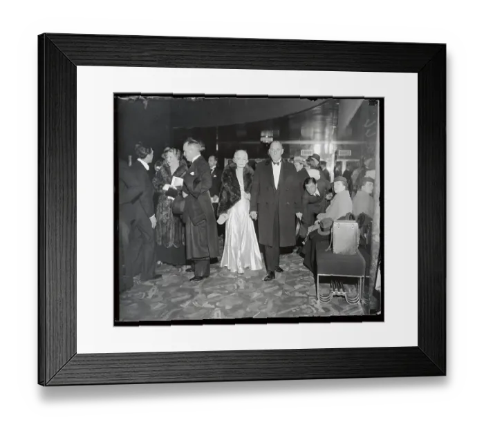 Framed Print : Mr. and Mrs. Walter P. Chrysler Attending Radio City Framed Print : Mr. and Mrs. Walter P. Chrysler Attending Radio City