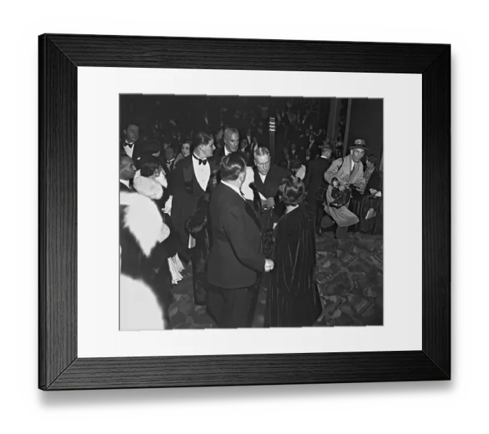 Framed Print : John D. Rockefeller Jr. Arriving at Radio City Hall Framed Print : John D. Rockefeller Jr. Arriving at Radio City Hall