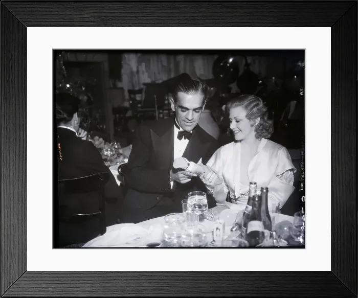 Framed Print : Boris Karloff And Ginger Rogers Framed Print : Boris Karloff And Ginger Rogers