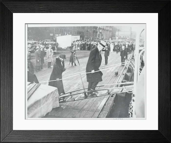 Framed Print : President and Mrs. Hoover