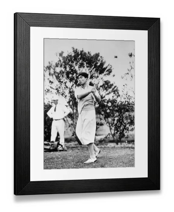 Framed Print : Japanese Prince Playing Golf Framed Print : Japanese Prince Playing Golf