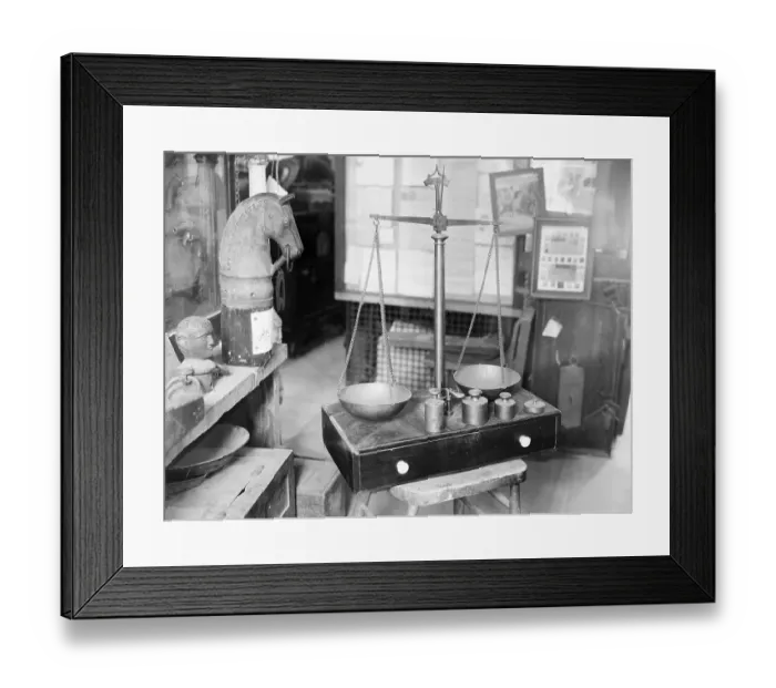 Framed Print : Set of Old Scales Framed Print : Set of Old Scales