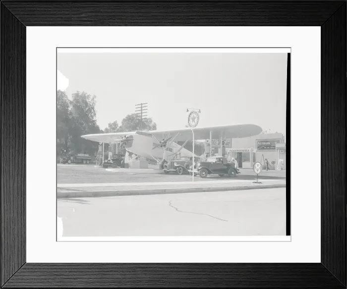 Framed Print : Airplane as a Gas Station Framed Print : Airplane as a Gas Station