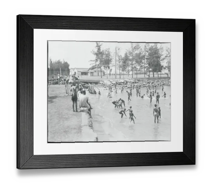 Framed Print : Senegal Beach Goers Framed Print : Senegal Beach Goers