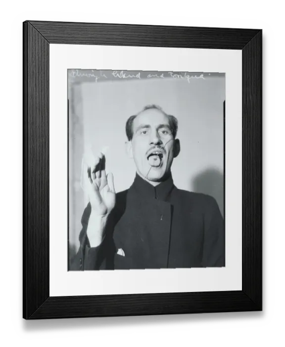 Framed Print : Count Roman Ostoja Piercing His Tongue Framed Print : Count Roman Ostoja Piercing His Tongue