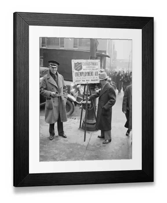 Framed Print : Pedestrian Dropping Money into Pot Framed Print : Pedestrian Dropping Money into Pot