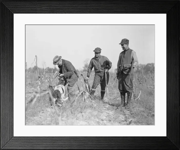 Framed Print : Bobby Jones Quail Hunting with Melvin Traylor Framed Print : Bobby Jones Quail Hunting with Melvin Traylor