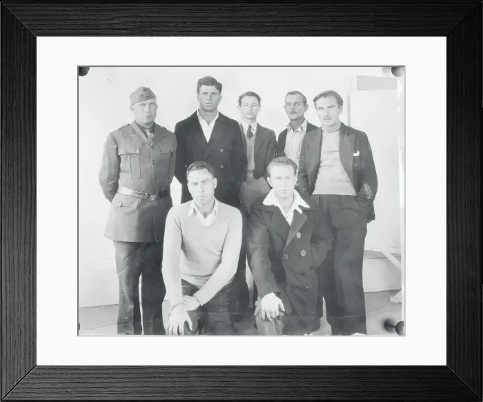 Framed Print : Crew and Friends of Walter Wanderwell Framed Print : Crew and Friends of Walter Wanderwell