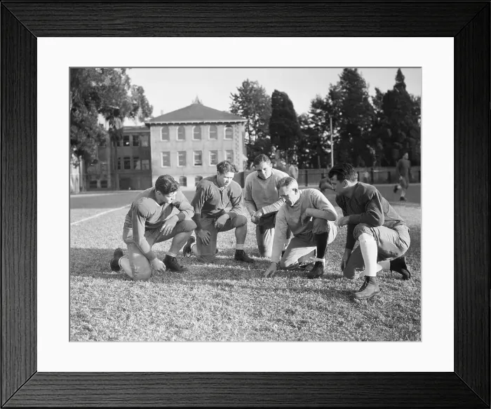 Framed Print : Coach Howard Jones Preparing Players Framed Print : Coach Howard Jones Preparing Players