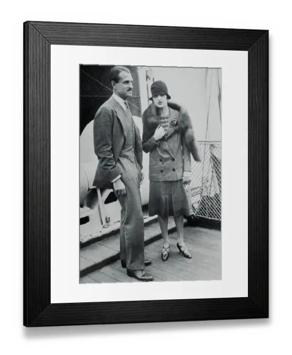 Framed Print : Ava Astor with Russian Prince Framed Print : Ava Astor with Russian Prince