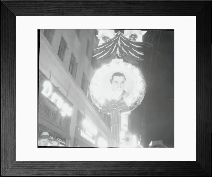 Framed Print : Portrait of Comedian Joe E. Brown on Hollywood Pole Framed Print : Portrait of Comedian Joe E. Brown on Hollywood Pole