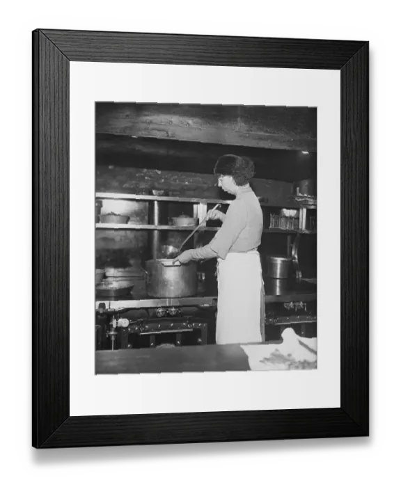 Framed Print : Eleanor Roosevelt Pouring Soup Framed Print : Eleanor Roosevelt Pouring Soup