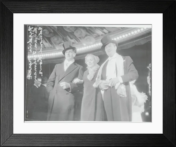 Framed Print : Lilyan Tashman with Husband and Fredric March Framed Print : Lilyan Tashman with Husband and Fredric March