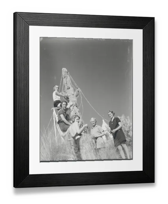 Framed Print : Youngsters Decorating Outdoor Cactus as Christmas Tree Framed Print : Youngsters Decorating Outdoor Cactus as Christmas Tree