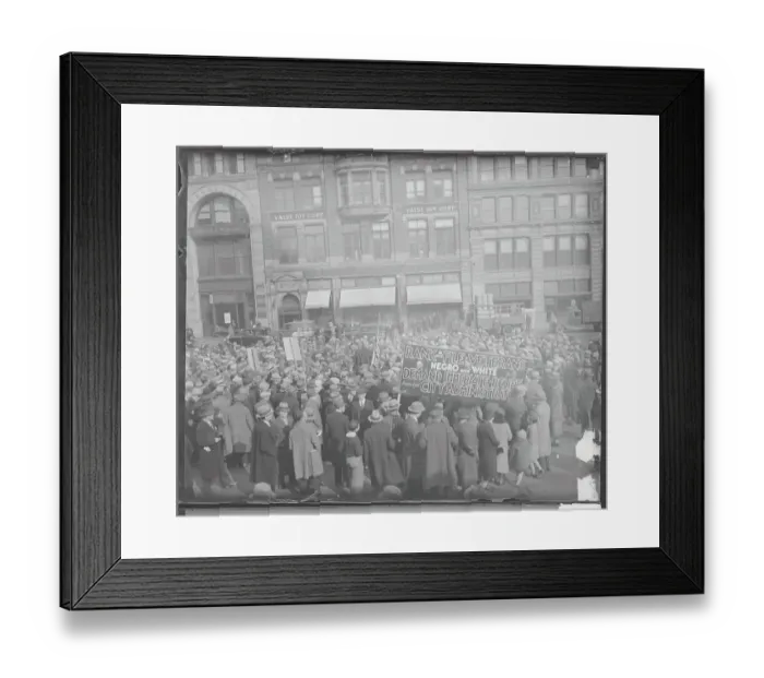 Framed Print : Demonstration Against Hunger Framed Print : Demonstration Against Hunger