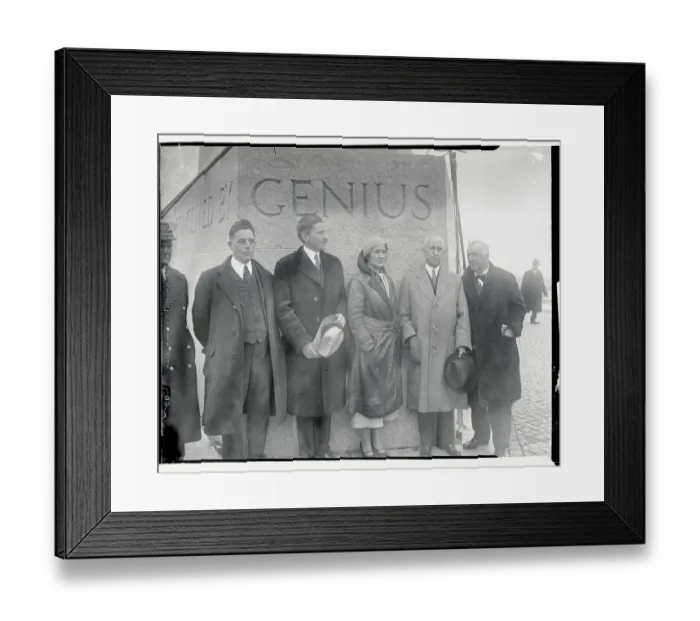 Framed Print : Dedication of Wright Memorial Pylon