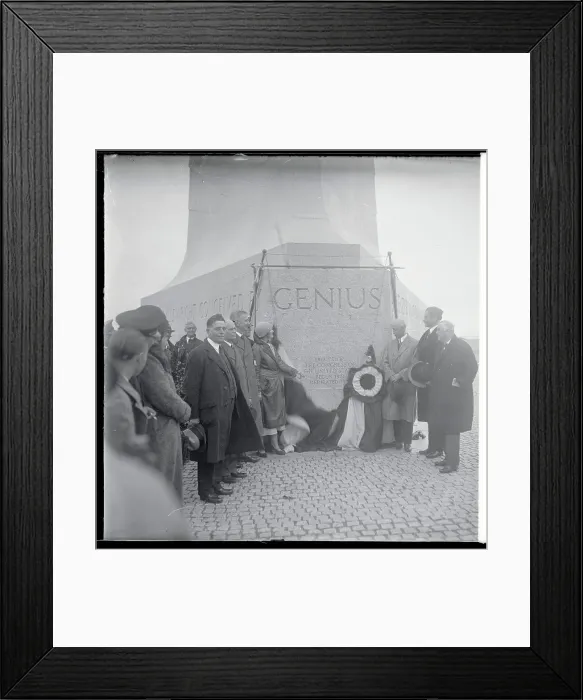 Framed Print : Orville Wright and Guests During Pylon Dedication Framed Print : Orville Wright and Guests During Pylon Dedication