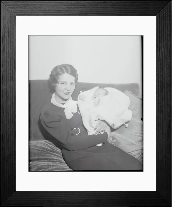 Framed Print : Woman Holding Infant Framed Print : Woman Holding Infant