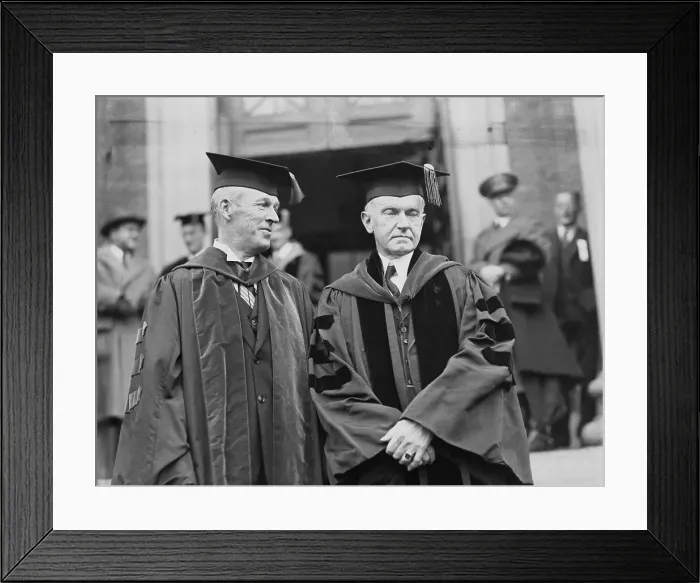 Framed Print : Stanley King and Calvin Coolidge Framed Print : Stanley King and Calvin Coolidge
