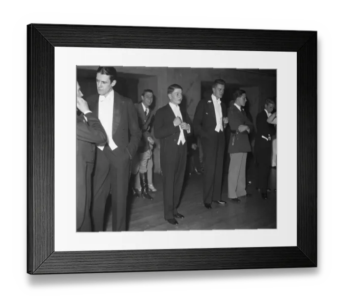 Framed Print : David Rockefeller Standing in Line Framed Print : David Rockefeller Standing in Line