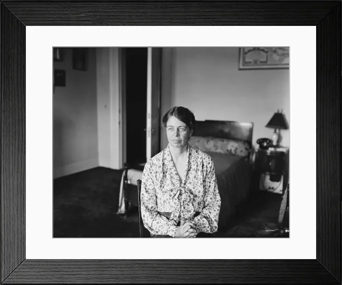 Framed Print : Eleanor Roosevelt in Pose at Mansion Framed Print : Eleanor Roosevelt in Pose at Mansion
