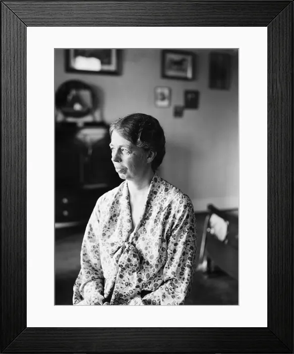 Framed Print : Eleanor Roosevelt in Profile Closeup Framed Print : Eleanor Roosevelt in Profile Closeup