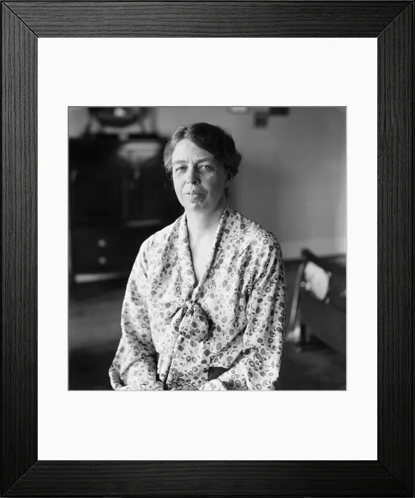 Framed Print : Eleanor Roosevelt in Closeup Pose