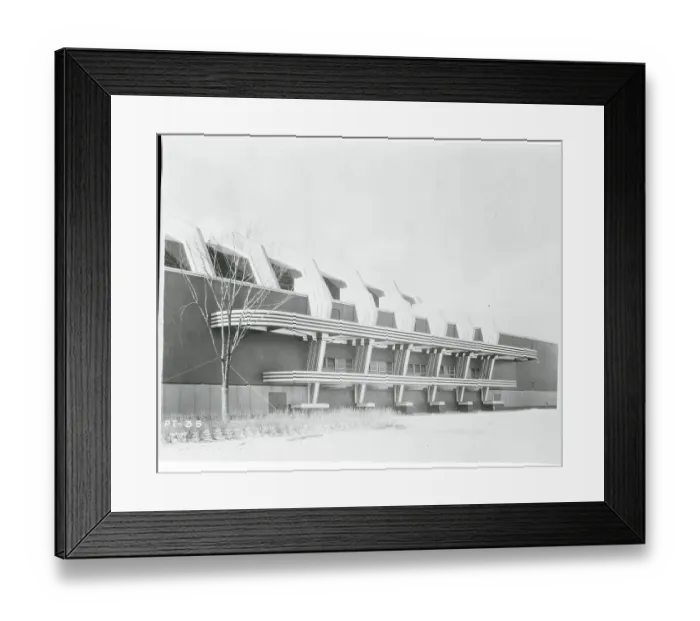 Framed Print : Futuristic 1933 Building Framed Print : Futuristic 1933 Building