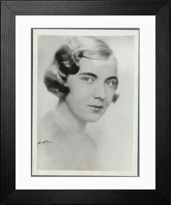 Framed Print : Portrait of Sweden's Princess Ingrid