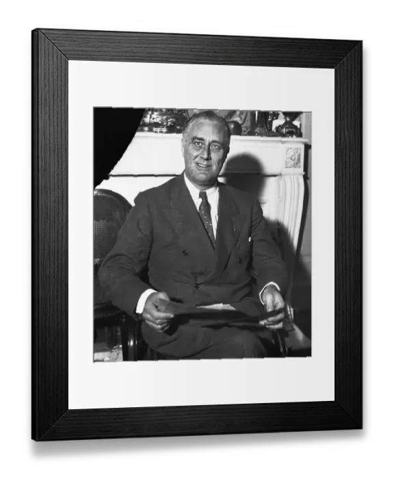 Framed Print : Franklin Delano Roosevelt Portrait Framed Print : Franklin Delano Roosevelt Portrait