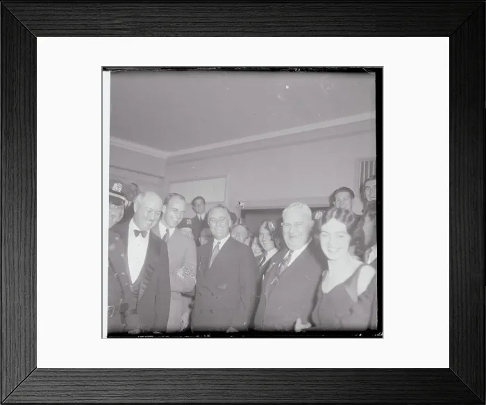 Framed Print : William Sinnott with Franklin Roosevelt and Others