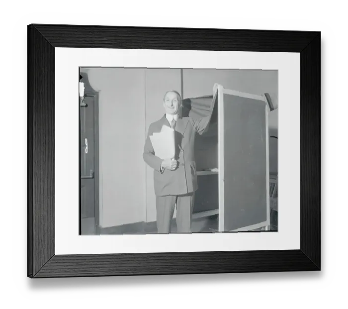 Framed Print : William Gibbs McAdoo at Voting Booth Framed Print : William Gibbs McAdoo at Voting Booth