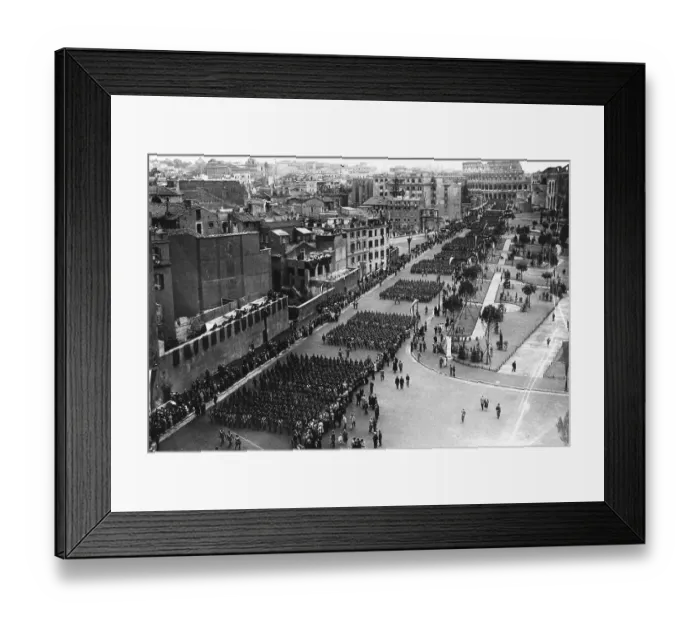 Framed Print : Parade of Fascist in Rome Framed Print : Parade of Fascist in Rome