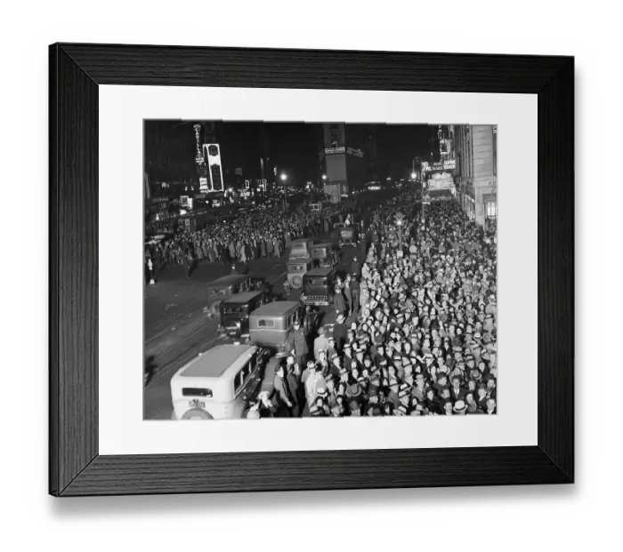 Framed Print : Crowd Awaiting Election Results Framed Print : Crowd Awaiting Election Results