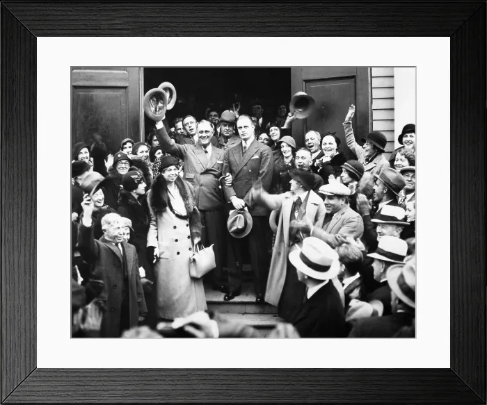 Framed Print : Franklin D. Roosevelt Wins the 1932 Presidential Election Framed Print : Franklin D. Roosevelt Wins the 1932 Presidential Election
