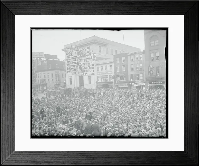 Framed Print : Franklin Roosevelt Speaking at Rally Framed Print : Franklin Roosevelt Speaking at Rally