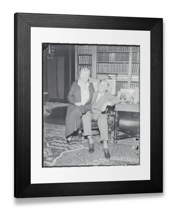 Framed Print : Franklin Roosevelt and Mother Framed Print : Franklin Roosevelt and Mother