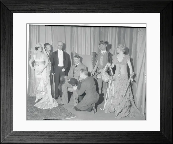 Framed Print : Wax Mannequins of Film Stars Framed Print : Wax Mannequins of Film Stars