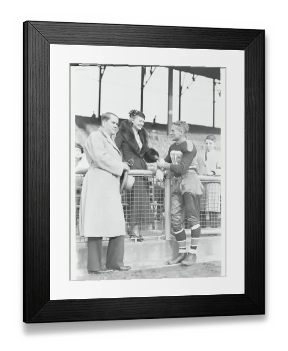 Framed Print : Actress Gloria Stuart Conversing with Friends at Sporting Event Framed Print : Actress Gloria Stuart Conversing with Friends at Sporting Event