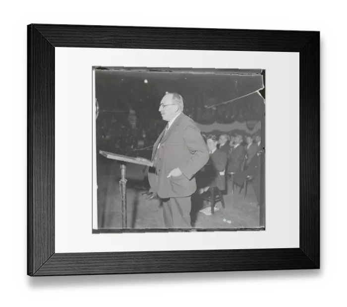 Framed Print : Socialist James Maurer at Podium Framed Print : Socialist James Maurer at Podium