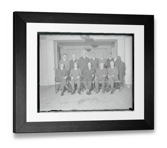 Framed Print : Political Leaders Posing at Breakfast for William Donovan Framed Print : Political Leaders Posing at Breakfast for William Donovan