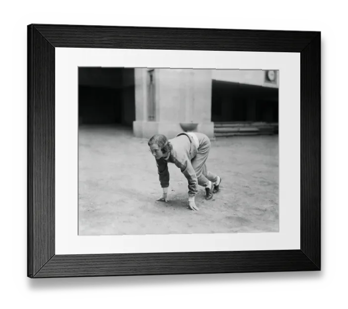 Framed Print : Betty Robinson Training Framed Print : Betty Robinson Training