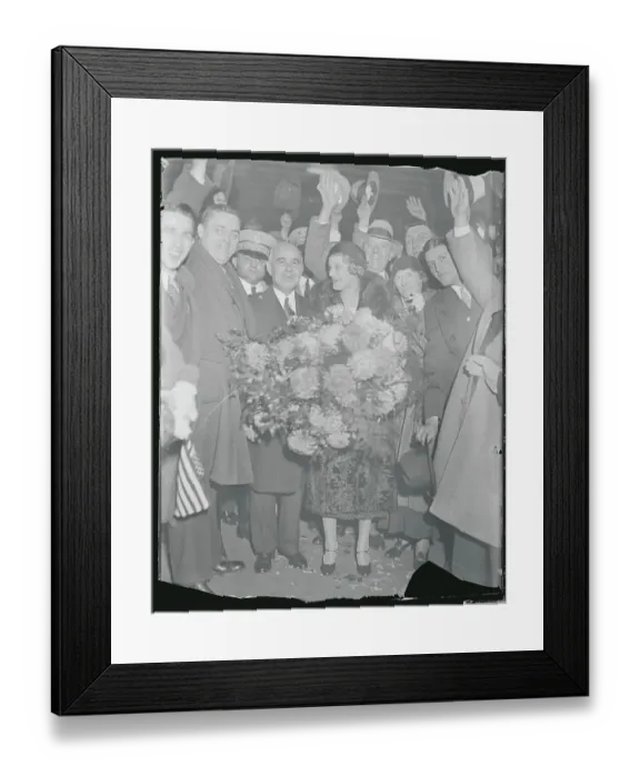 Framed Print : Herbert H. Lehman, Mrs. Lehman, and Supporters Framed Print : Herbert H. Lehman, Mrs. Lehman, and Supporters