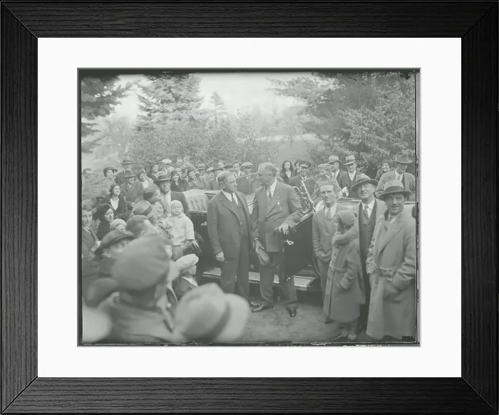 Framed Print : Franklin Roosevelt Chatting with James Curly Framed Print : Franklin Roosevelt Chatting with James Curly