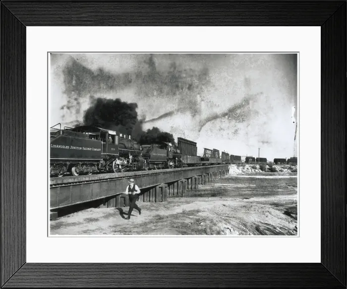 Framed Print : Union Pacific Railroad Pulling Gate Sections Framed Print : Union Pacific Railroad Pulling Gate Sections