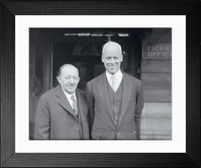 Framed Print : Norman Thomas and James Maurer