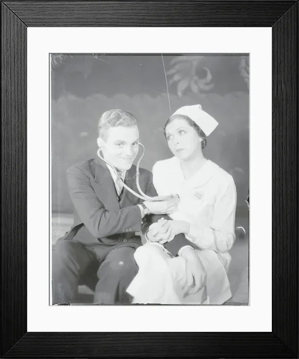 Framed Print : Actors James Cagney and Fritzi Ridgeway in Movie Scene Framed Print : Actors James Cagney and Fritzi Ridgeway in Movie Scene