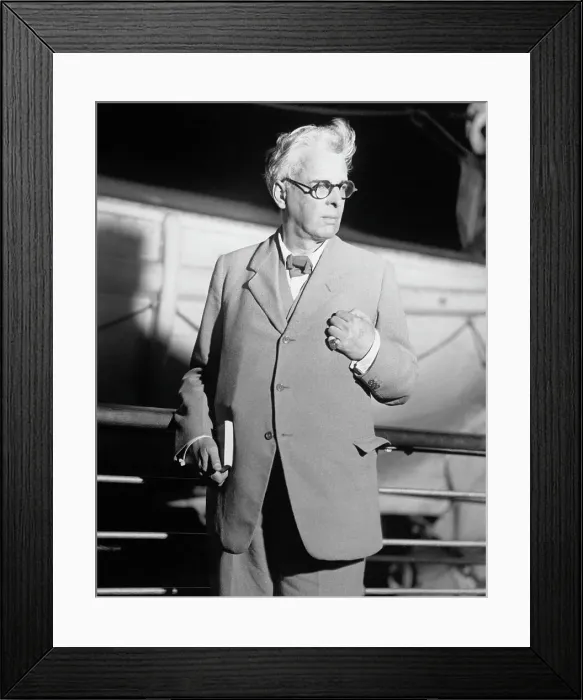 Framed Print : William Butler Yeats Arriving in New York Framed Print : William Butler Yeats Arriving in New York