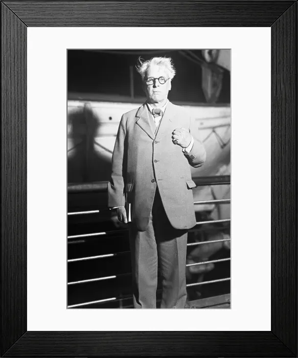 Framed Print : William Butler Yeats Standing Framed Print : William Butler Yeats Standing