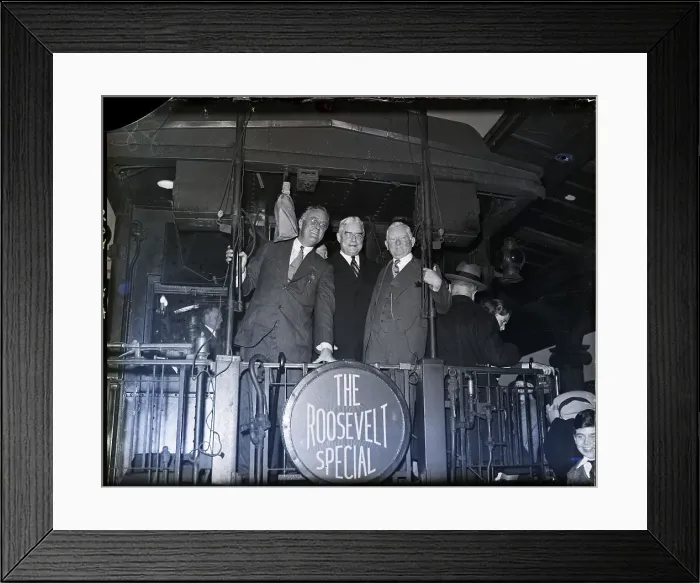 Framed Print : Roosevelt on Special Train Framed Print : Roosevelt on Special Train